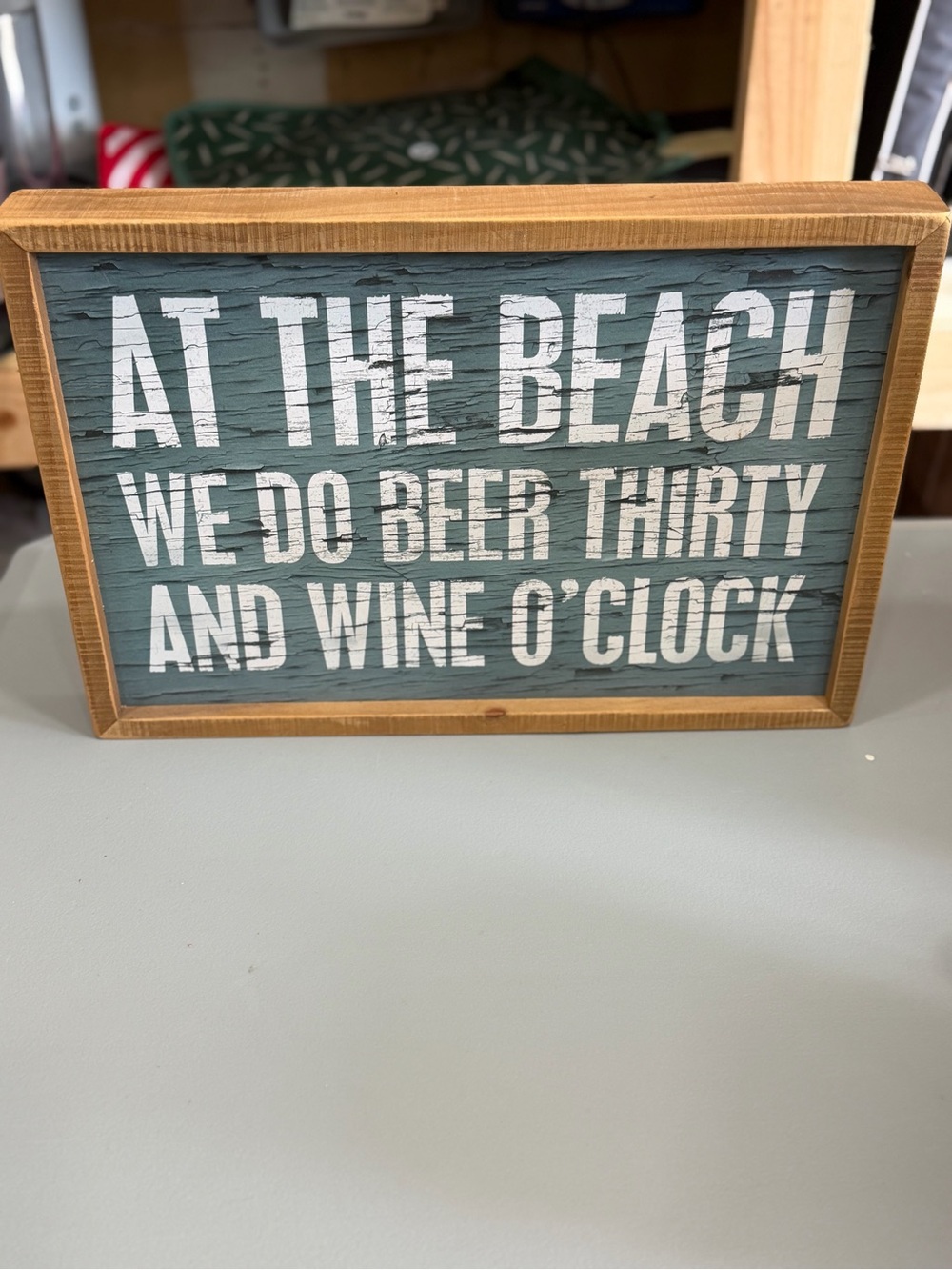 Coastal “Beer Thirty” Wooden Sign